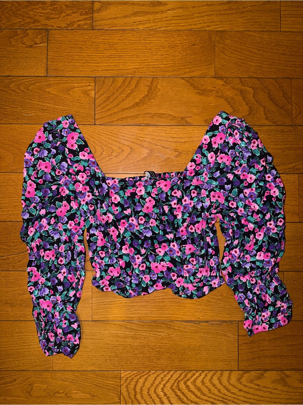 Zara Crop Top with Floral Print